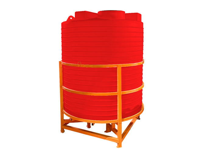 Емкость полного слива 15000л усиленная. Цвет синий. С обрешеткой