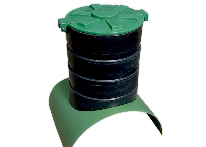 Вид с заднего торца на понтон