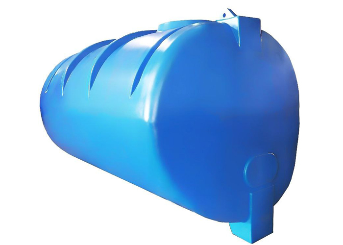 Емкость пластиковая 10,5 кубов. Горизонтальная. С полным сливом.