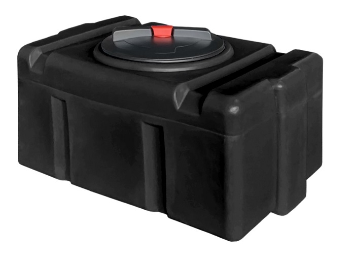 Прямоугольный бак для душа из полиэтилена, 150 литров, черный