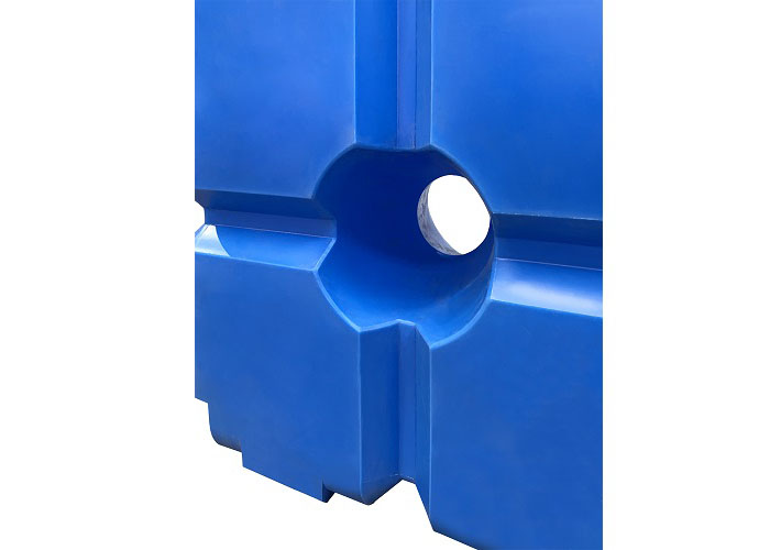 пластиковая горизонтальна емкость 2000л синяя
